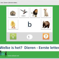 Welke is het: Dieren (Eerste letter)