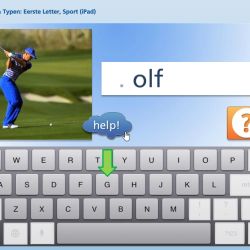 Lezen & Typen: Eerste letter, Sport 1 (iPad) 