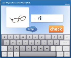 Lezen & Typen: Eerste letter, Dingen (iPad)