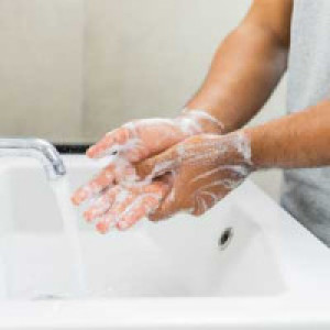Handen wassen