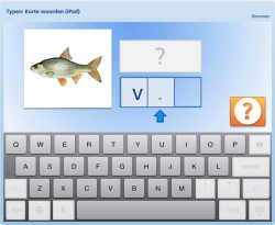 Typen: korte woorden (iPad) 