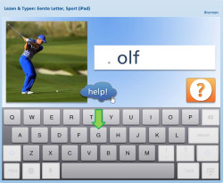Lezen & Typen: Eerste letter, Sport 1 (iPad) 