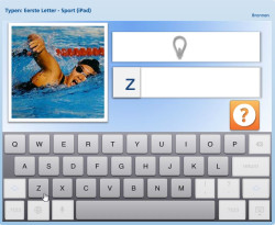 Lezen & Typen: Eerste letter, Sport 2 (iPad)