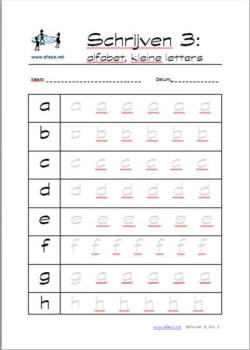 Schrijven 3: Kleine letters