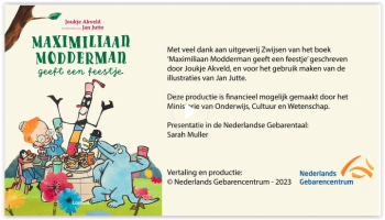 Maximiliaan Modderman geeft een feestje